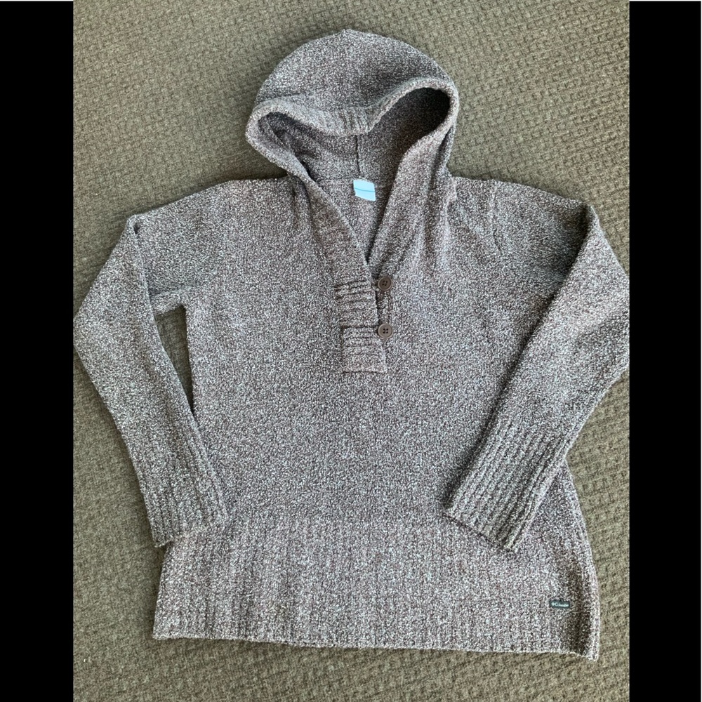 Hoodie sweater. Brown heathered.
